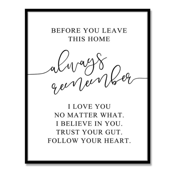 NWT🏷🤍🖤 Unique Reminder Wall Decor - Picture 3 of 6